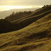 The sun sets over the Pacific Ocean on the Matt Davis Trail.