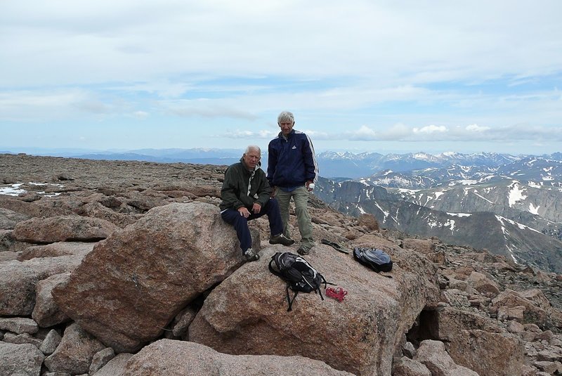 The summit of Longs Peak offers incredible views of the Front Range and Rocky Mountain National Park.