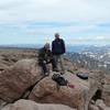 The summit of Longs Peak offers incredible views of the Front Range and Rocky Mountain National Park.