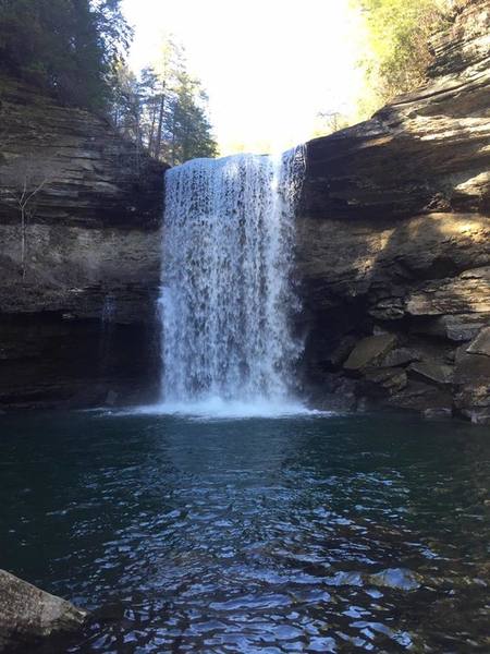 Greeter Falls offers a beautiful reward at the end of the Greeter Loop.