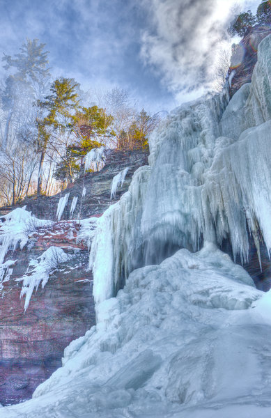 Kaaterskill Waterfall takes on an entirely new character in wintertime.