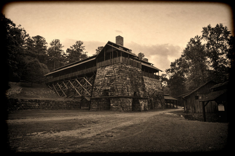 Check out the Tannehill Ironworks Blast Furnaces 1, 2, 3, and Blower House along the Iron Works Loop.