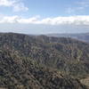 The view from Warren Peak looks out over Palm Springs.