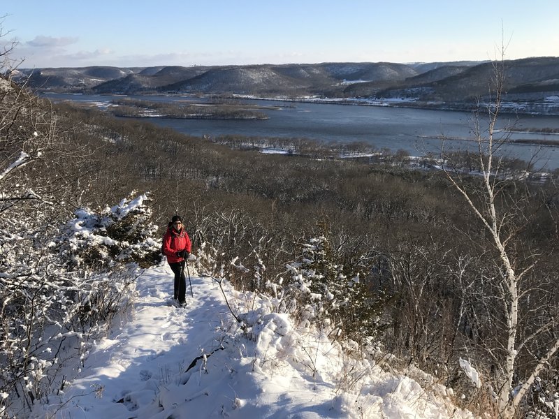 The beginning of the ridgeline along the Perrot Ridge Trail offers phenomenal views of the surrounding area.