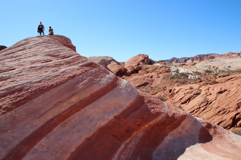 Sandstone striations provide the defining characteristic of the Fire Wave.