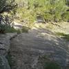 A section of slick rock along the Goldwater Loop Trail.