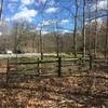 This is the Alexander Road Trailhead as seen from the Sagamore Creek Loop Trail.