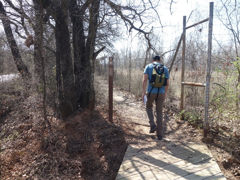 Wild Plum South follows the fenceline along the Buffalo Viewing Area.