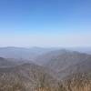 At the top of Sam Knob, enjoy peaceful mountain views on a warm winter day.