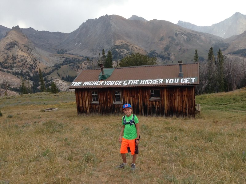 Pioneer Cabin awaits you (along with incredible mountain views) at the trail's end.