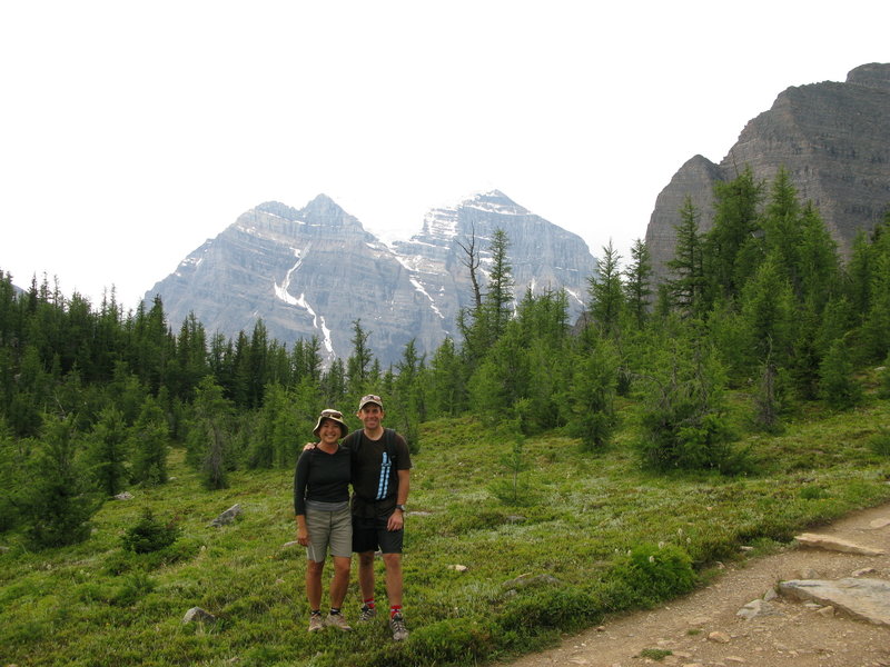 Enjoy phenomenal views of Sheol Mountain and Haddo Peak at the junction of the Saddleback Mountain Trail and Fairview Mountain Trail.