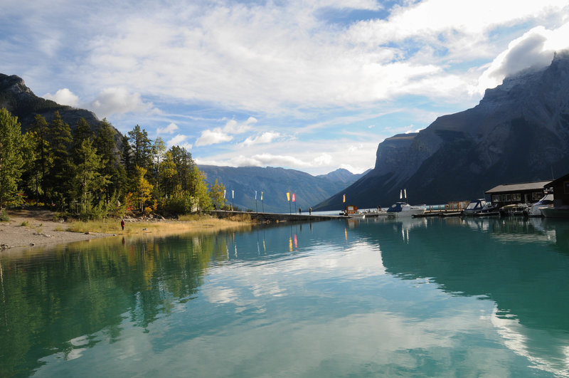 Lake Minnewanka has a day use area from which you can access the Stewart Canyon Trail or go for a boat ride if you fancy.