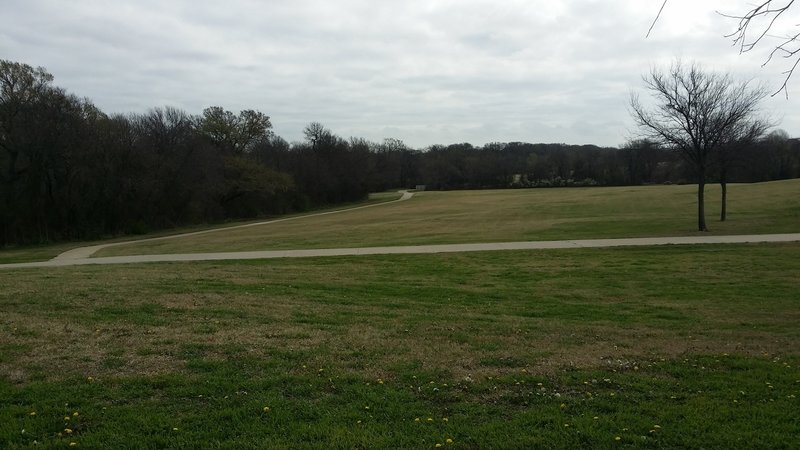 Wide-open spaces abound along the trail.