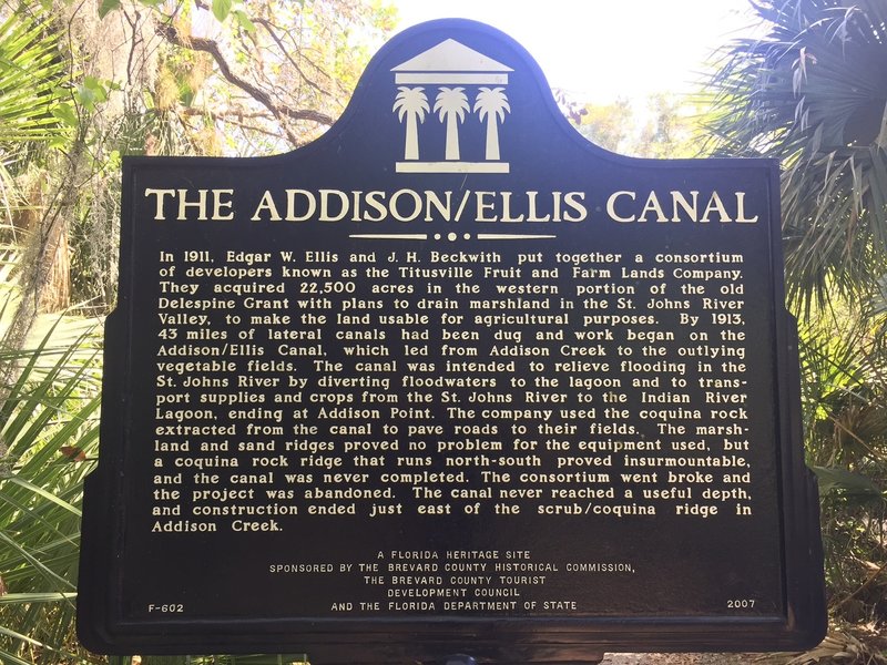 If you're interested, take a look at this historical placard near the end of the Coquina Trail.