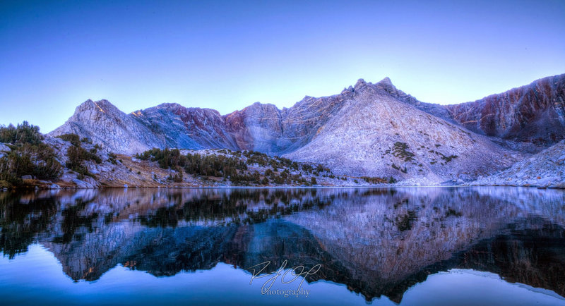 Fireman Lake is located off the PCT near Taboose Pass.