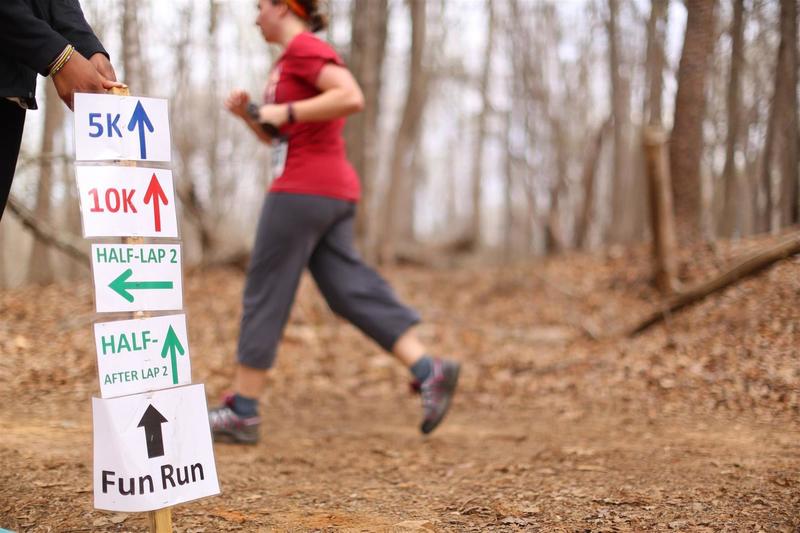 The turns are well-marked with volunteers to guide the way.