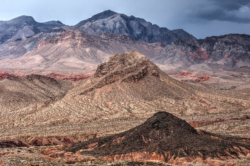 The desert landscape in this part of Nevada is utterly striking.