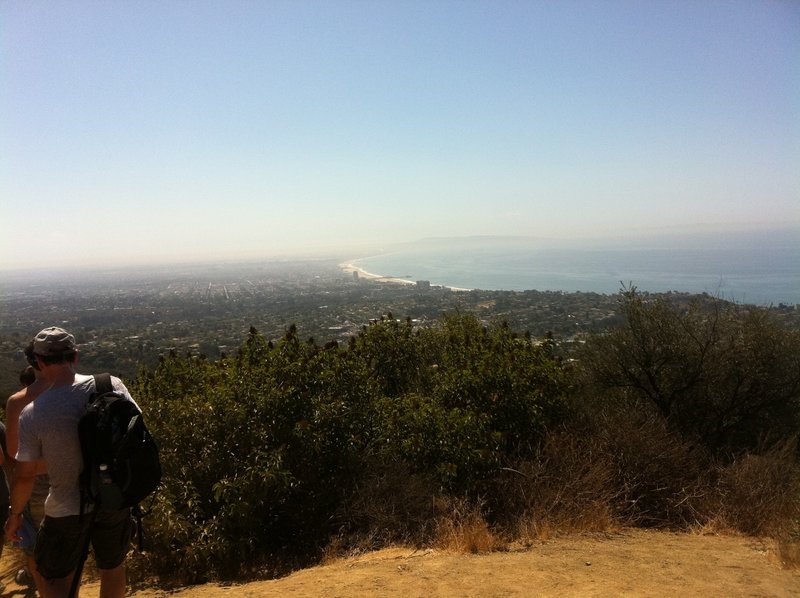 The Temescal Ridge Trail quickly gains altitude, offering you gorgeous views of Santa Monica and the Pacific Ocean.