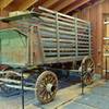 Some sort of old ranch wagon (no descriptive plaque yet...) awaits inside one of the old structures.