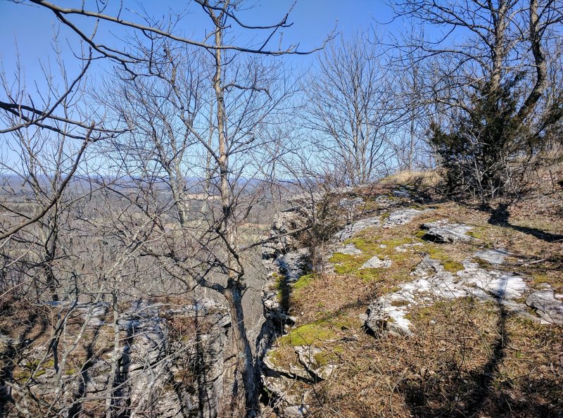 Enjoy beautiful wintertime views looking north from Lily Mountain Summit.