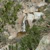 Check out this waterfall on the way up to Romero Pools.