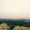 A large storm blows into the park over Harney Peak.