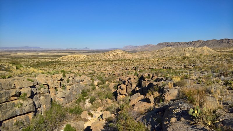 This was taken on the northern side of Devil's Den looking west.