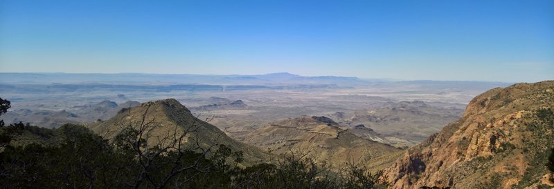 From the Southwest Rim Trail, bask in expansive views of the desert below.