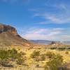 Right after hopping out of the car at the Tuff Canyon Trail, look to the southwest for stunning views of Cerro Castellan.