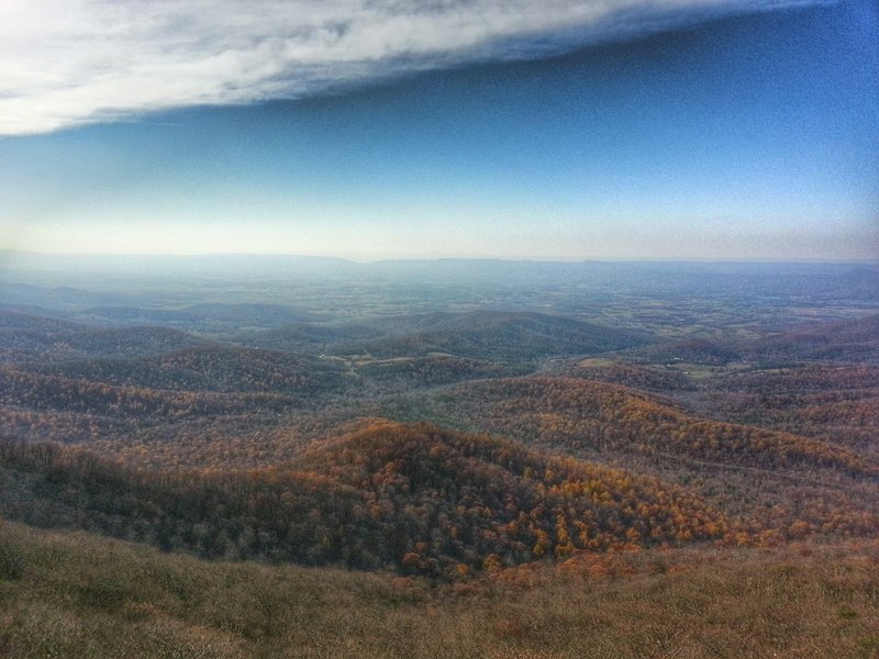 Mary's Rock offers an incredible view out over the area's rolling hills.