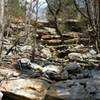 Enjoy this trickling waterfall on Buzzards Roost.