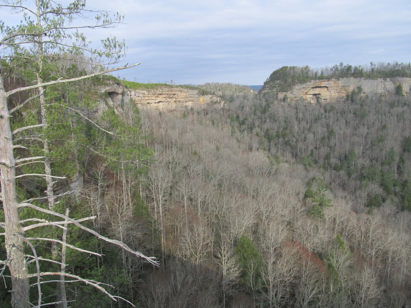 Pinch 'Em Tight Gap can be seen off in the distance from Hanson's Point.