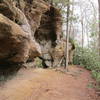 The rocks begin to tower around you as you approach Angel Windows.