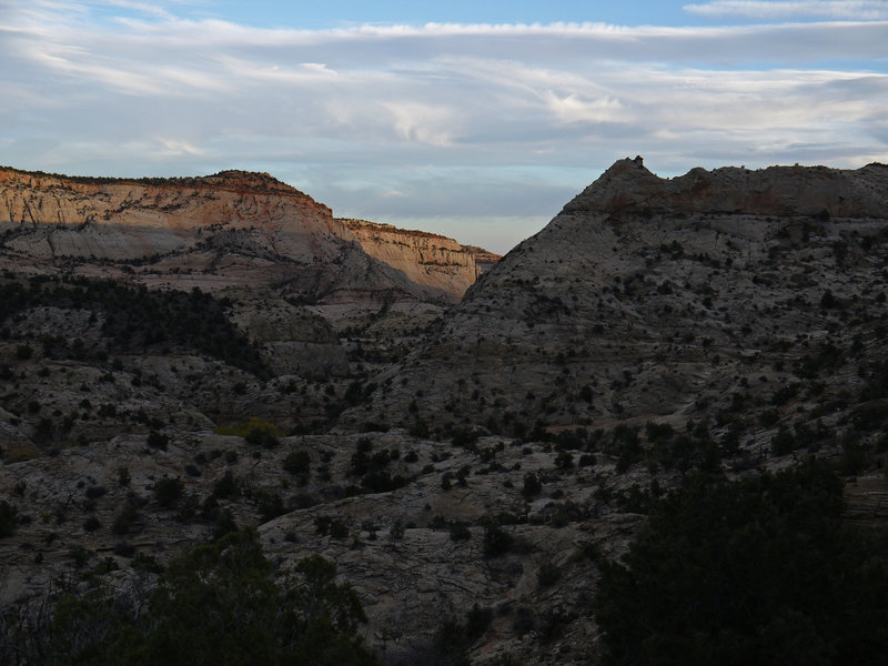 Late afternoon brings shade to the Hogsback.