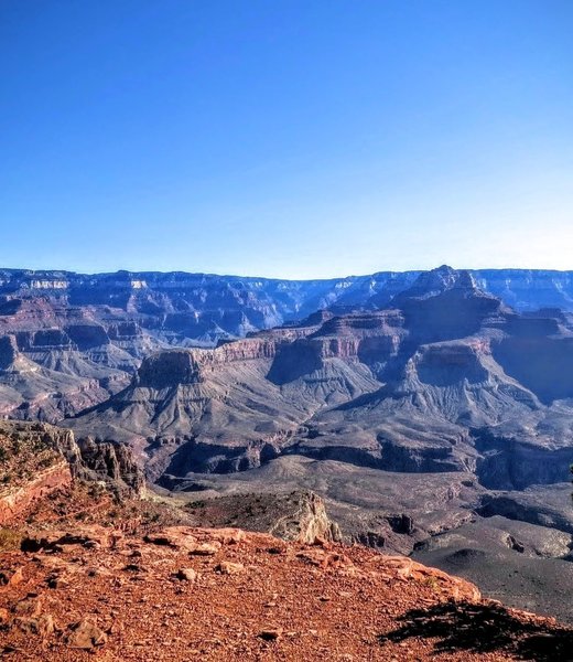 Enjoy incredible views into the Grand Canyon from the South Kaibab Trail.