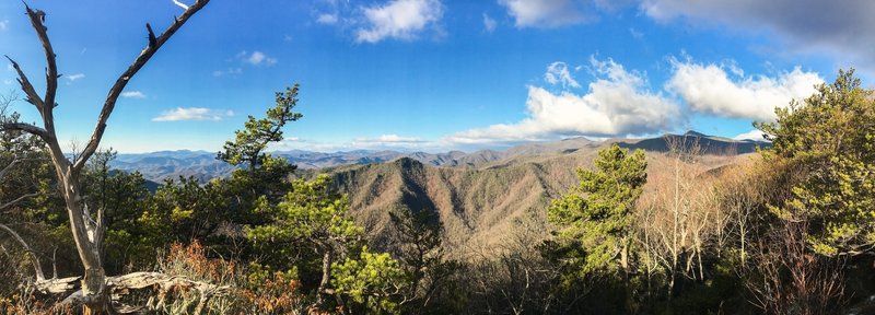 Snooks Nose Overlook offers great views of the surrounding mountainscape.