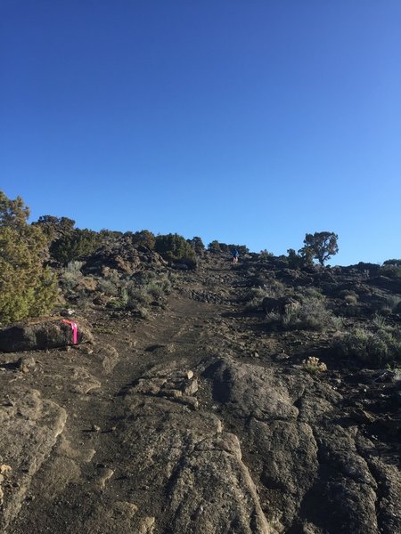 This is another one of the climbs on the east rim as you are heading north.