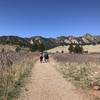 On the Mesa Trail, enjoy awesome views of the Flatirons and Bear Peak.