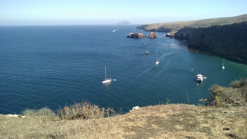 Cavern Point Loop Trail offers a neat look into Scorpion Anchorage.