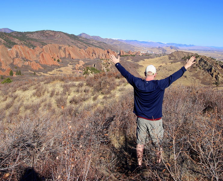 What a lovely view! On my visit to Roxborough State Park, I saw some animals and listened to the birds. If you're looking for something harder, go to Carpenter Peak, otherwise the South Rim Trail is nice.