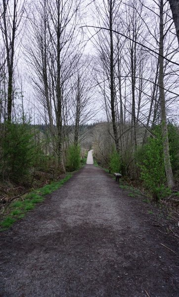 One of the entrances to the Clear Creek Trail is located off of Schold Road Northwest.