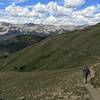 Coming down from the summit of Mt. Ida, we make our way off into the horizon.