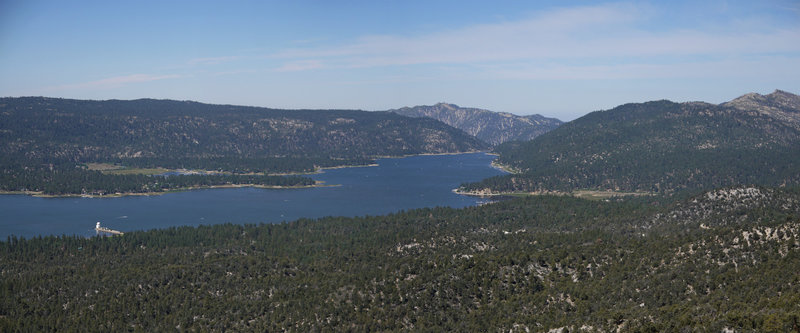 From the top of Bertha Peak, enjoy a 70-degree panorama of Big Bear Lake and the Big Bear Solar Observatory.