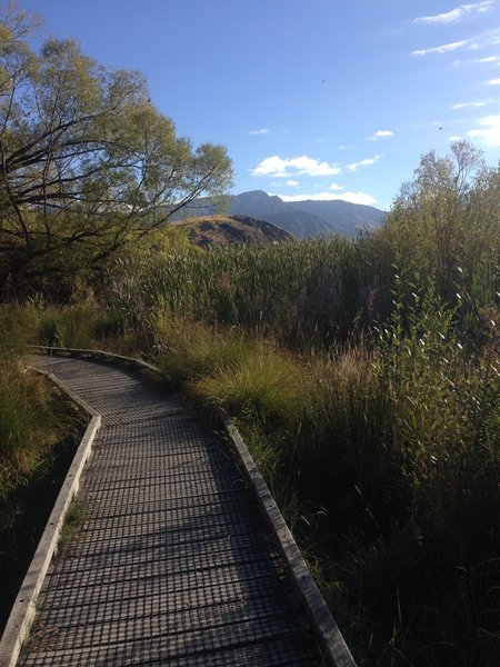 The trails around Lake Hayes are well maintained.