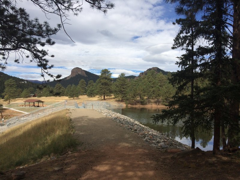 Even the fishing area offers great views of Lions Head.