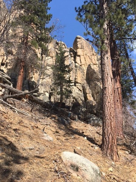 Castle Rock stands tall in Big Bear Lake, CA.