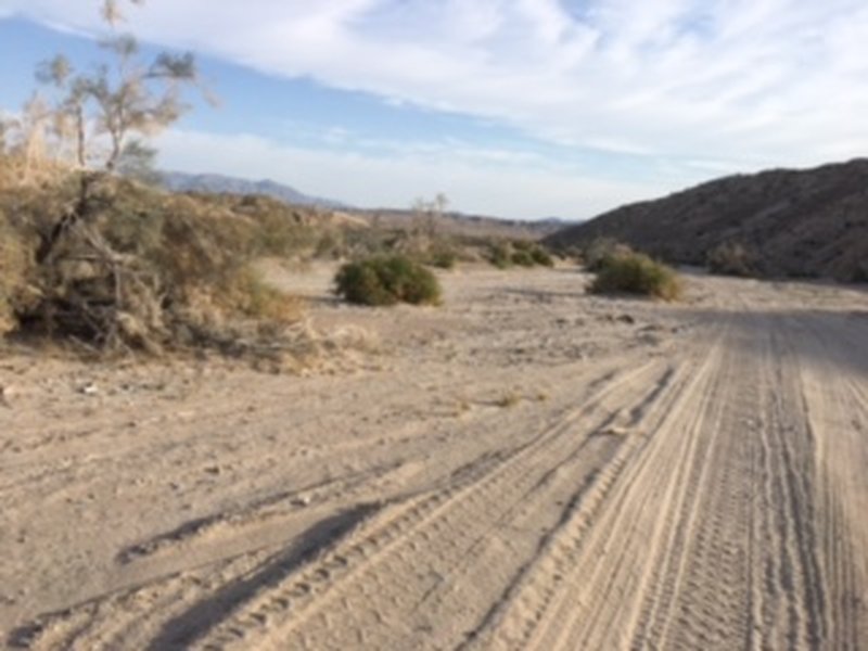 The view as the canyon begins to widen.