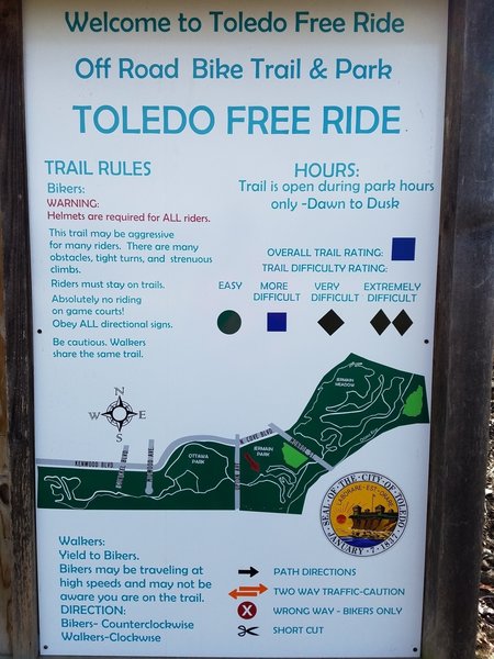 This board both greets and informs you at the trailhead.