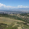 Downtown Salt Lake City and City Creek Canyon.