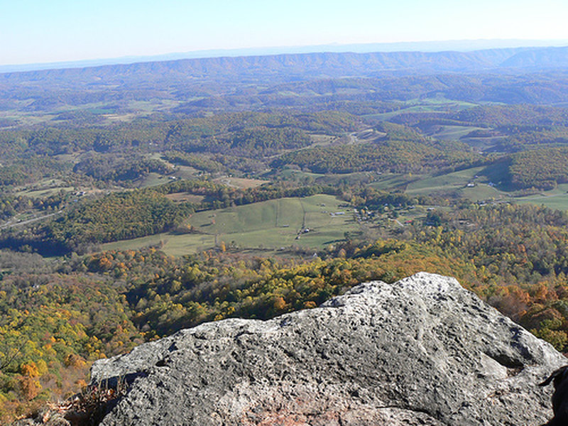 Enjoy awesome views from the rocky overlook points on the AT.